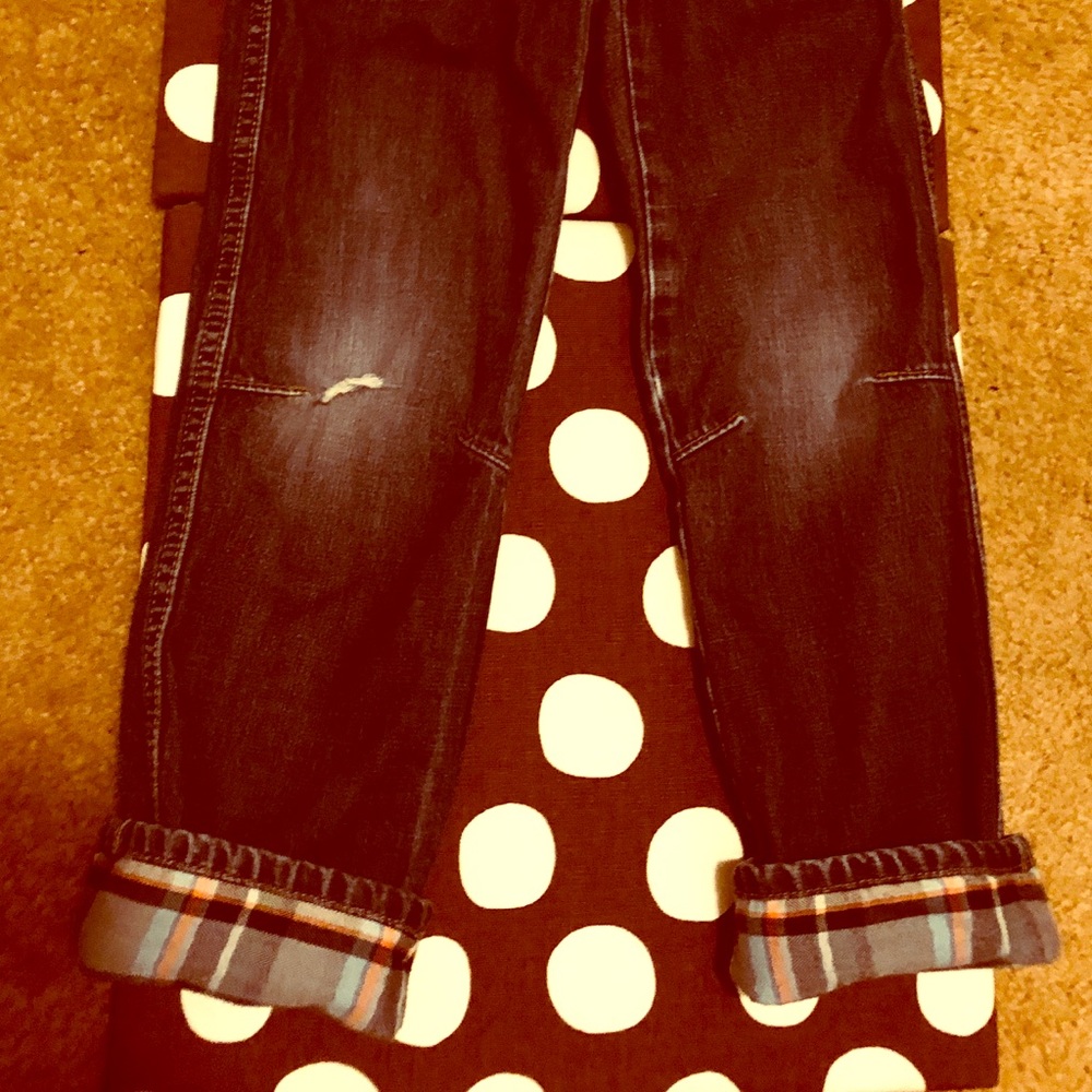 Genuine kids size 5T plaid peekaboo 👖 Jeans